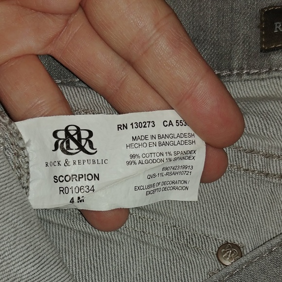 Rock & Republic Scorpion Utility Flare Jeans Sz 4R - Picture 3 of 7